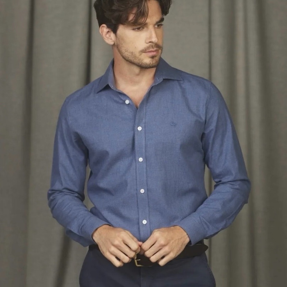 Magee Dunross Cloud Grey Blue Shirt Tailored Luxury XXL Versatile Ireland